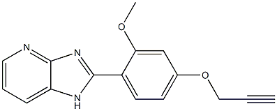 2-[2-Methoxy-4-(2-propynyloxy)phenyl]-1H-imidazo[4,5-b]pyridine Struktur