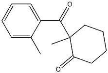 2-Methyl-2-(2-methylbenzoyl)cyclohexan-1-one Struktur