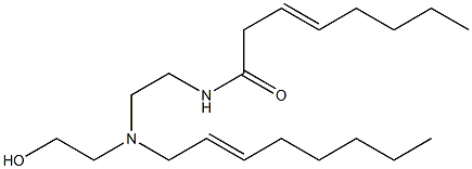 N-[2-[N-(2-Hydroxyethyl)-N-(2-octenyl)amino]ethyl]-3-octenamide Struktur