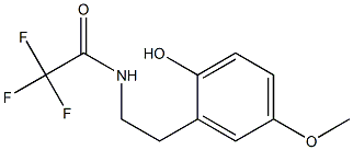 N-[2-(2-Hydroxy-5-methoxyphenyl)ethyl]-2,2,2-trifluoroacetamide Struktur