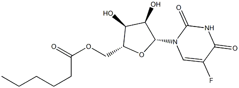 5-Fluoro-5'-O-hexanoyluridine Struktur