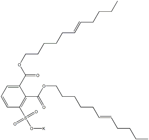 3-(Potassiosulfo)phthalic acid di(6-undecenyl) ester Struktur