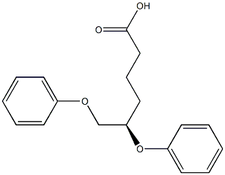 (R)-5,6-Diphenoxyhexanoic acid Struktur