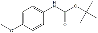 N-(tert-Butyloxycarbonyl)-4-methoxyaniline Struktur