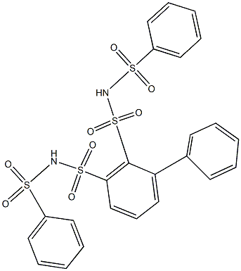 N,N'-Bis(phenylsulfonyl)diphenylbissulfonamide Struktur