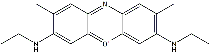 3,7-Bis(ethylamino)-2,8-dimethylphenoxazine-5-ium Struktur