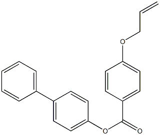 4-(2-Propenyloxy)benzoic acid 4-biphenylyl ester Struktur