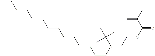 2-Methylpropenoic acid 2-[(1,1-dimethylethyl)(tetradecyl)amino]ethyl ester Struktur