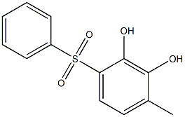 2,3-Dihydroxy-4-methyl[sulfonylbisbenzene] Struktur