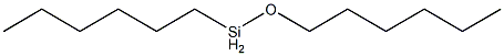 Hexyl(hexyloxy)silane Struktur