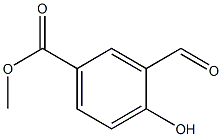 3-Formyl-4-hydroxybenzoic acid methyl ester Struktur