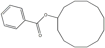 Cyclododecanol benzoate Struktur