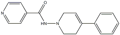 N-[(4-Phenyl-1,2,5,6-tetrahydropyridin)-1-yl]pyridine-4-carboxamide Struktur