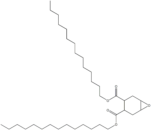 7-Oxabicyclo[4.1.0]heptane-3,4-dicarboxylic acid ditetradecyl ester Struktur