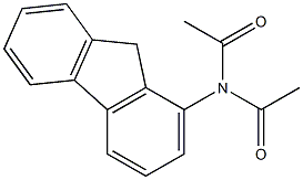 N,N-Diacetyl-9H-fluoren-1-amine Struktur