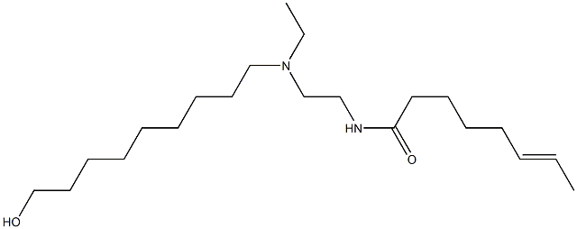 N-[2-[N-Ethyl-N-(9-hydroxynonyl)amino]ethyl]-6-octenamide Struktur