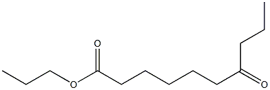 7-Ketocapric acid propyl ester Struktur