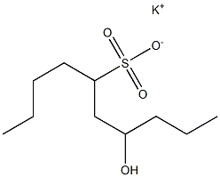 7-Hydroxydecane-5-sulfonic acid potassium salt Struktur