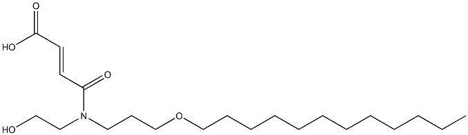 4-[[3-(Dodecyloxy)propyl](2-hydroxyethyl)amino]-4-oxo-2-butenoic acid Struktur