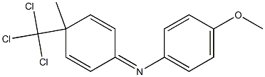 N-[4-(Trichloromethyl)-4-methyl-2,5-cyclohexadiene-1-ylidene]-4-methoxyaniline Struktur