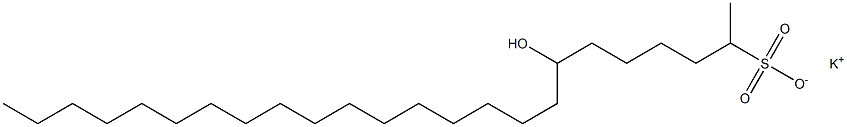 7-Hydroxytetracosane-2-sulfonic acid potassium salt Struktur