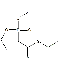 (Diethoxyphosphinyl)thioacetic acid S-ethyl ester Struktur