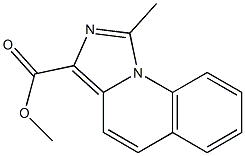 1-Methylimidazo[1,5-a]quinoline-3-carboxylic acid methyl ester Struktur