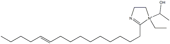 1-Ethyl-1-(1-hydroxyethyl)-2-(10-pentadecenyl)-2-imidazoline-1-ium Struktur