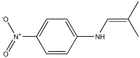 N-(4-Nitrophenyl)-2-methyl-1-propen-1-amine Struktur