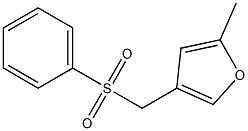 2-Methyl-4-phenylsulfonylmethylfuran Struktur