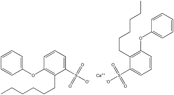 Bis(2-hexyl-3-phenoxybenzenesulfonic acid)calcium salt Struktur