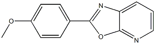 2-(4-Methoxyphenyl)oxazolo[5,4-b]pyridine Struktur