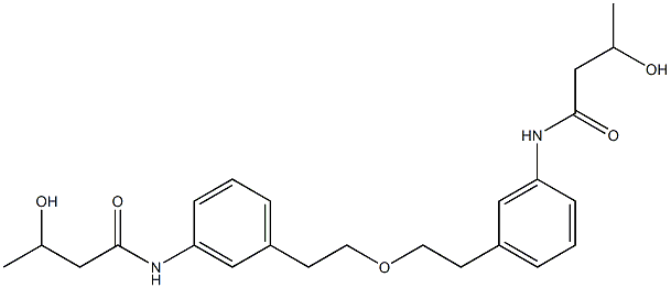 3-(3-Hydroxybutyrylamino)phenylethyl ether Struktur