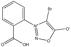 4-Bromo-3-[2-carboxyphenyl]-1,2,3-oxadiazol-3-ium-5-olate Struktur