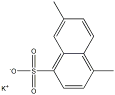 4,7-Dimethyl-1-naphthalenesulfonic acid potassium salt Struktur