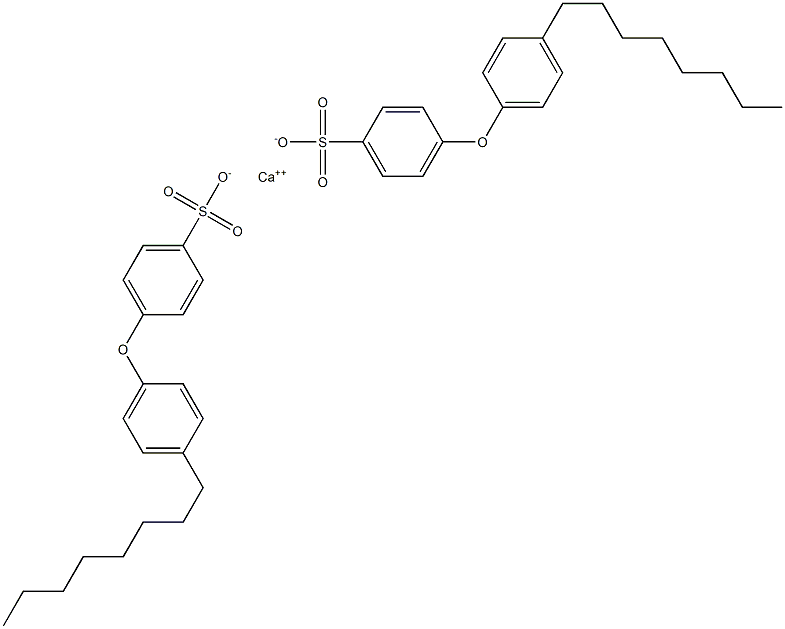 Bis[4-(4-octylphenoxy)benzenesulfonic acid]calcium salt Struktur