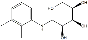 1-[(2,3-Dimethylphenyl)amino]-1-deoxy-D-ribitol Struktur