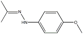 1-(4-Methoxyphenyl)-2-isopropylidenehydrazine Struktur