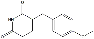 3-(4-Methoxybenzyl)piperidine-2,6-dione Struktur