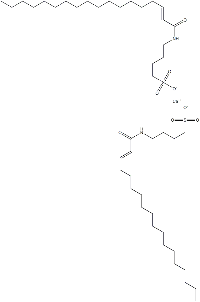 Bis[4-(2-octadecenoylamino)-1-butanesulfonic acid]calcium salt Struktur