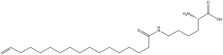 N6-(16-Heptadecenoyl)lysine Struktur