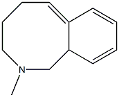 (6Z)-2-Methyl-1,2,3,4,5,10a-hexahydro-2-benzazocine Struktur