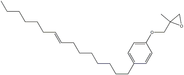 4-(8-Pentadecenyl)phenyl 2-methylglycidyl ether Struktur