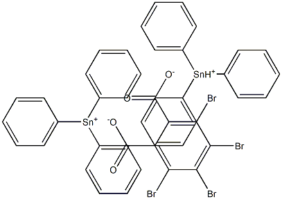 Bis[triphenyltin(IV)]3,4,5,6-tetrabromophthalate Struktur