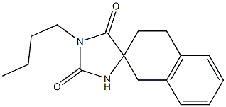 1'-Butylspiro[tetralin-2,4'-imidazolidine]-2',5'-dione Struktur