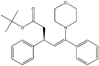 (3S)-5-Morpholino-3,5-diphenyl-4-pentenoic acid tert-butyl ester Struktur