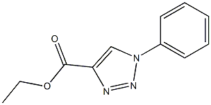 1-Phenyl-1H-1,2,3-triazole-4-carboxylic acid ethyl ester Struktur