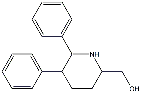 5,6-Diphenylpiperidine-2-methanol Struktur