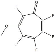 3-Methoxy-2,4,5,6,7-pentafluorotropone Struktur