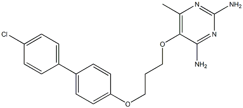 5-[3-[(4'-Chloro[1,1'-biphenyl]-4-yl)oxy]propoxy]-6-methyl-2,4-pyrimidinediamine Struktur